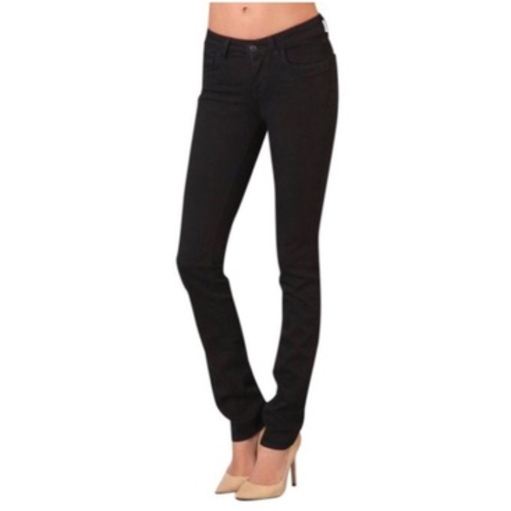 J Brand cigarette straight leg jeans in 914 black